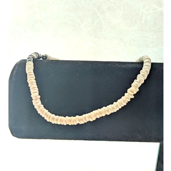 Anklet White Puka Shell Vintage 10 Inch - Picture 1 of 7